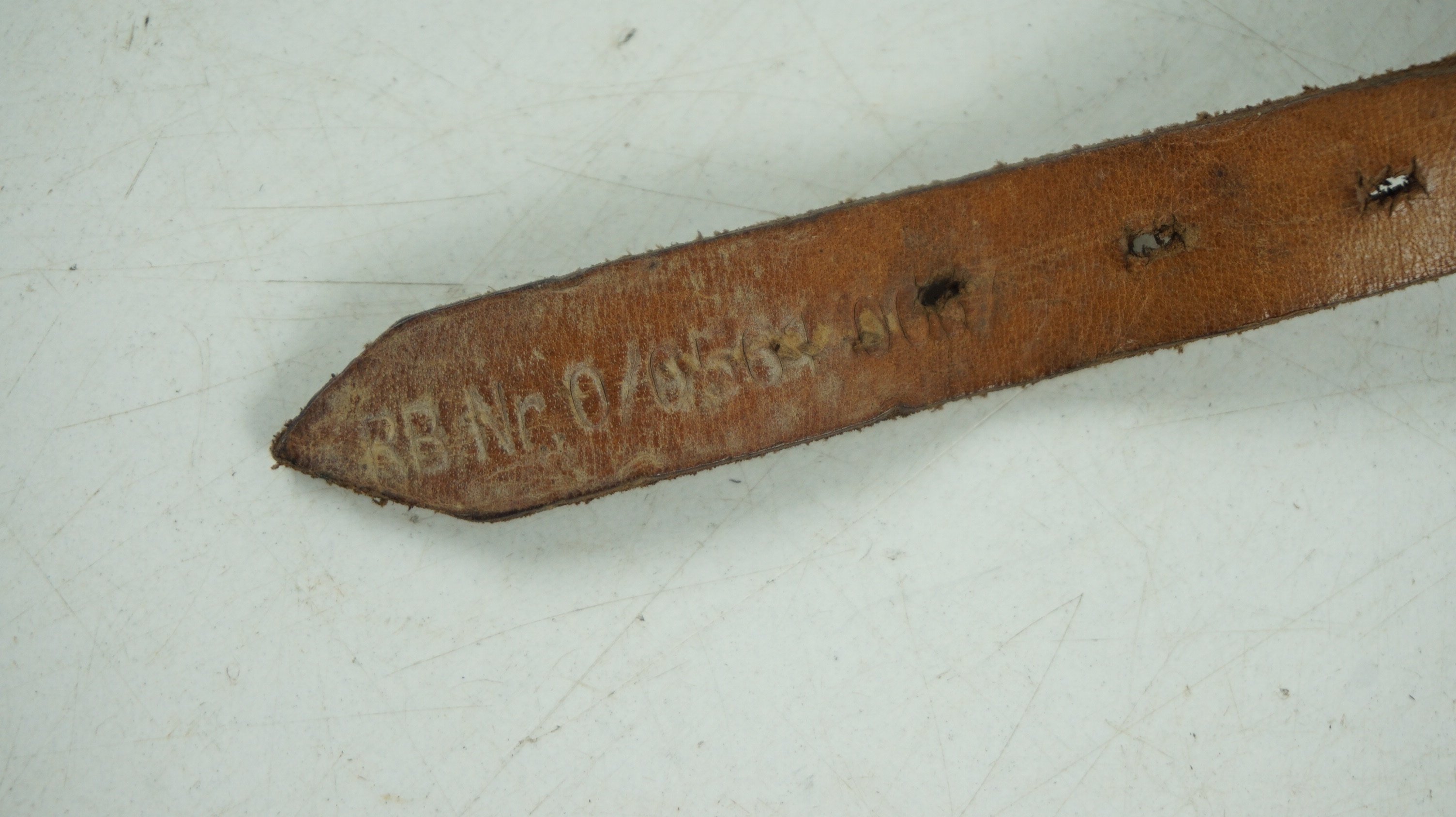 Wehrmacht/Luftwaffe Helmet Chinstrap.It is stamp with Rb nr — image 4