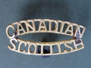 Canada 2nd Battalion 'Canadian Scottish' Shoulder Title