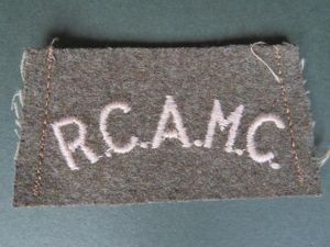 Canada Army WW2 Royal Canadian Army Medical Corps 'Slip On' …