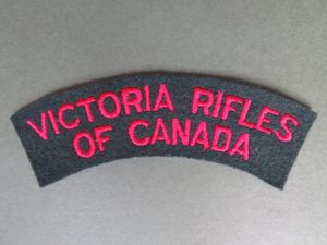 Canada Army Post WW2 The Victoria Rifles of Canada Shoulder …