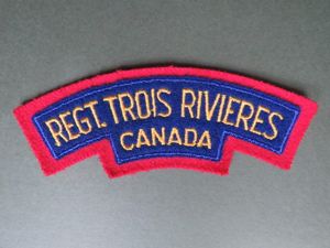 Canada Army Post WW2 Regiment Trois Rivieres (Three Rivers Regiment) …