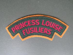 Canada Army Post WW2 Princess Louise Fusiliers Shoulder Title