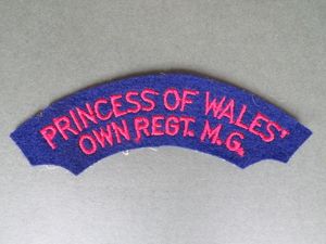 Canada Army WW2 Princess of Wales' Own Regiment, M.G. Shoulder …