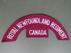 Canada Army Post WW2 Royal Newfoundland Regiment Shoulder Title