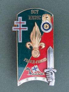 France Foreign Legion Sergeant 'MEDIC' Promotion Crest