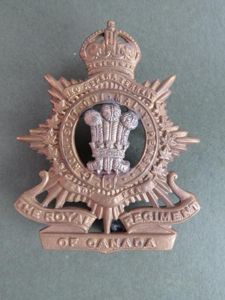 Canada Army WW2 The Royal Regiment of Canada Cap Badge