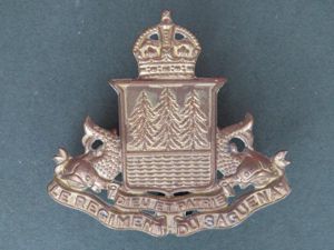 Canada Army Le Regiment Du Saguenay Cap Badge