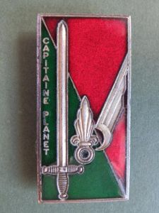 France Foreign Legion 'Capt PLANET' 1974 Period Promotion Crest
