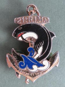 France Marines 21° Régiment d'Infanterie de Marine Pocket Crest
