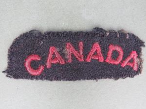 Canada Navy WW2 'CANADA' Shoulder Title