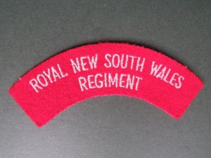 Australia Army Royal New South Wales Regiment Shoulder Title