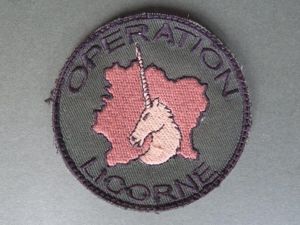France Foreign Legion 'Operation LICORNE' Shoulder Patch