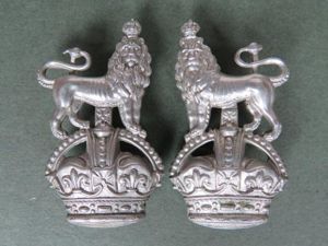 British MOD War Department Constabulary Pre 1953 Collar Badges