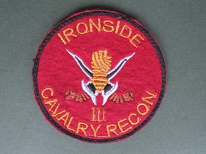 Malaysia Army 3rd Cavalry Recon 'IRONSIDE' Shoulder Patch