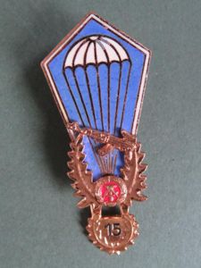 East Germany (DDR) Parachute Badge with 15 Jumps Hanger