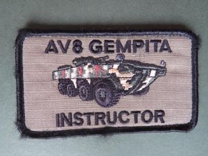 Malaysia Army 'AV8 GEMPITA INSTRUCTOR' Patch