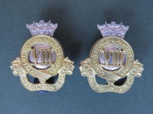 Canada Army The 8th Canadian Hussars (Princess Louise's) Collar Badges