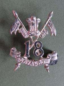 India Army Post 1947 '18th Cavalry' Headdress Badge