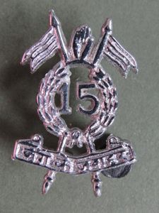 India Army Post 1947 '15th Armoured Regiment' Headdress Badge