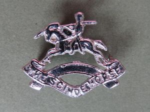 India Army Post 1947 '14th Horse' (Scindes Horse) Headdress Badge