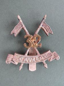 Pakistan Army Post 1947 '32nd Cavalry' Headdress Badge