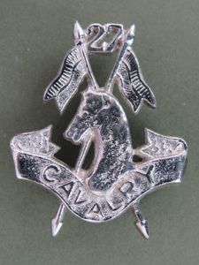 Pakistan Army Post 1947 '27th Cavalry' Headdress Badge