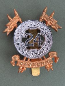 Pakistan Army Post 1947 '24th Cavalry (Frontier Force)' Headdress Badge