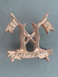 Pakistan Army Post 1947 '21st Horse' Headdress Badge