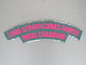 Canada Army Lord Strathcona's Horse Royal Canadians Shoulder Title