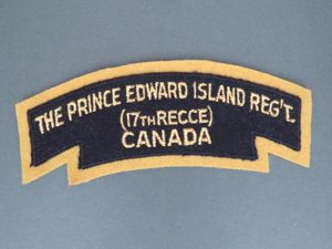 Canada Army The Prince Edward Island Regiment (17th RECCE) Shoulder …