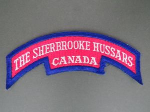 Canada Army The Sherbrooke Hussars Shoulder Title