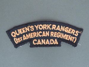Canada Army First Hussars Shoulder Title