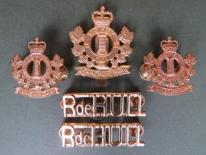 Canada Army Le Regiment De Hull Cap & Collar Badges …