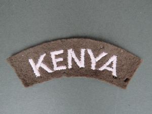 Kenya WW2 'Nationality' Shoulder Title