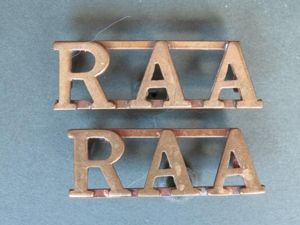 Australia Royal Artillery Association Shoulder Titles