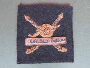 Sultan of Oman Army Artillery Regiment Officers' Beret Badge