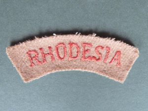 Rhodesia WW2 'RHODESIA' Shoulder Title