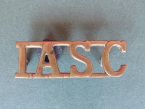 India Post 1947 India Army Service Corps Shoulder Title