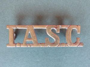 India Post 1947 India Army Service Corps Shoulder Title