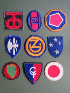 USA Army 9 Infantry Division Shoulder Patches