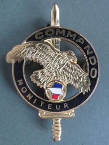 France Army COMMANDO C.E.C. Officer 'MONITEUR' Pocket Crest