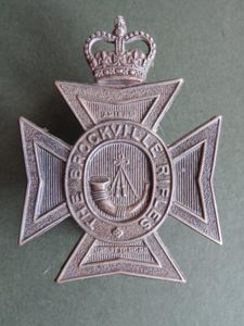 Canada Army The Brockville Rifles Cap Badge