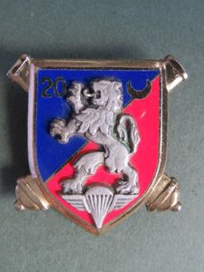 France Army 20° Régiment d'Artillerie Parachutist Pocket Crest