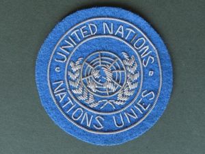 United Nations Peacekeeping Force Second Pattern Officer's Shoulder Patch