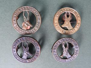 South Africa Army Union Defence Force Collar Badges
