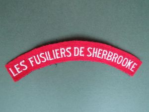 Canada Army Les Fusiliers De Sherbrooke Shoulder Title