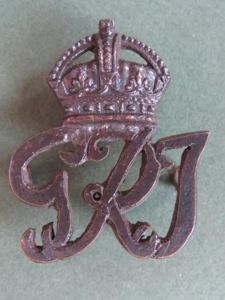 India Pre 1947 General Service Officer's Cap Badge
