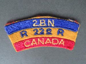 Canada Army Post WW2 The 2nd Battalion Royal 22e Regiment …