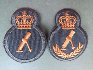 Canada Army 'Mortarman' Trade Badges