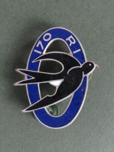 France Army 170° Régiment d'Infanterie Pocket Crest